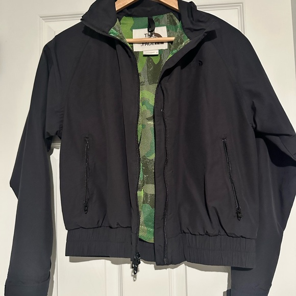 The North Face Jackets & Blazers - The North Face Black Bomber Jacket with Green Lining